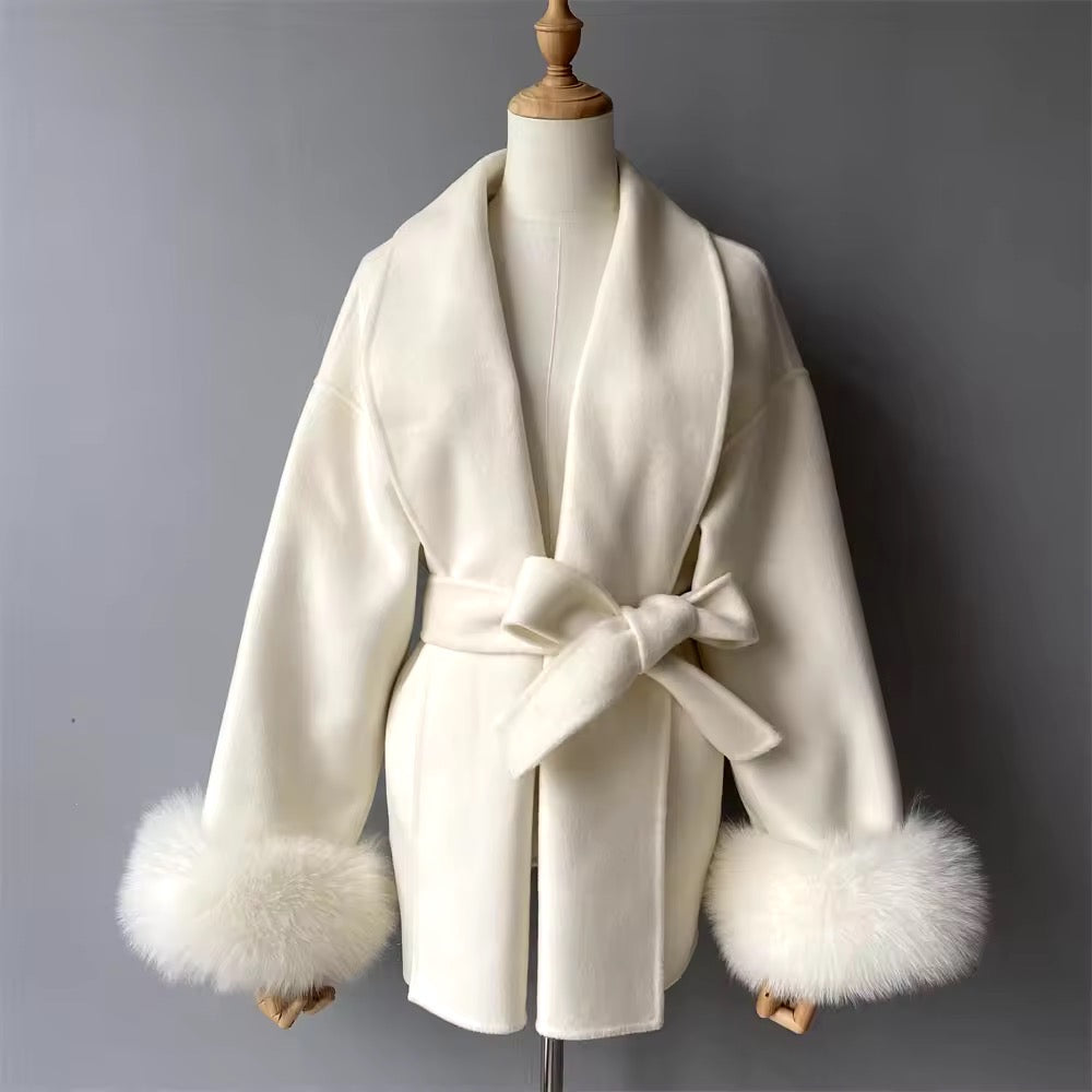 Betsy fur coat- light beige