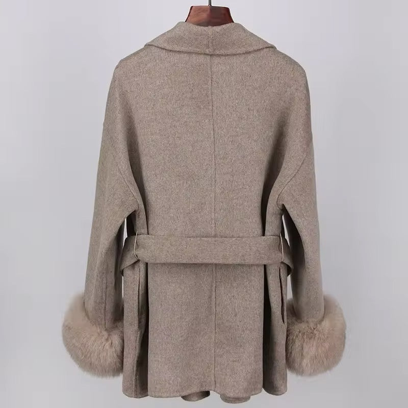 Betsy fur coat- deep beige