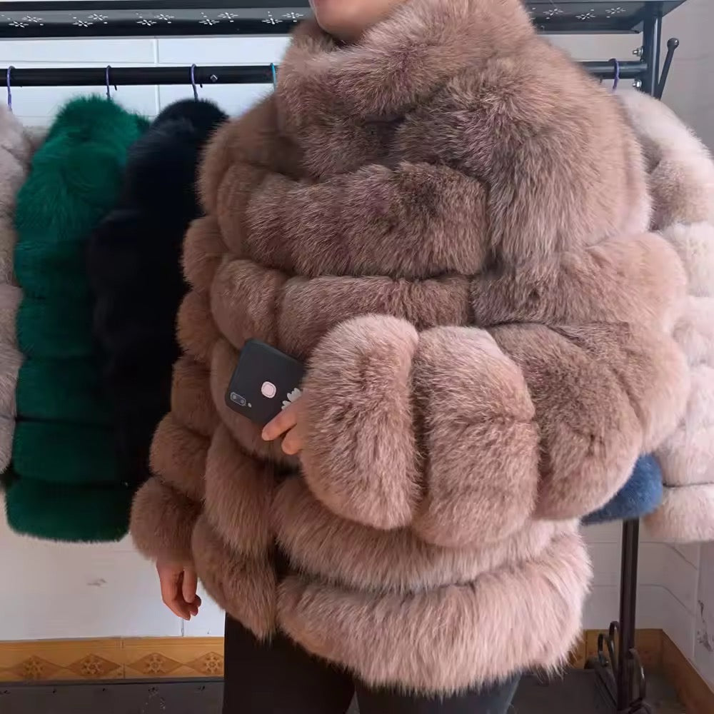 Linda fur jacket- light brown