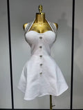 Alessa bandage dress- white