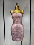 Marlena bandage dress- pink