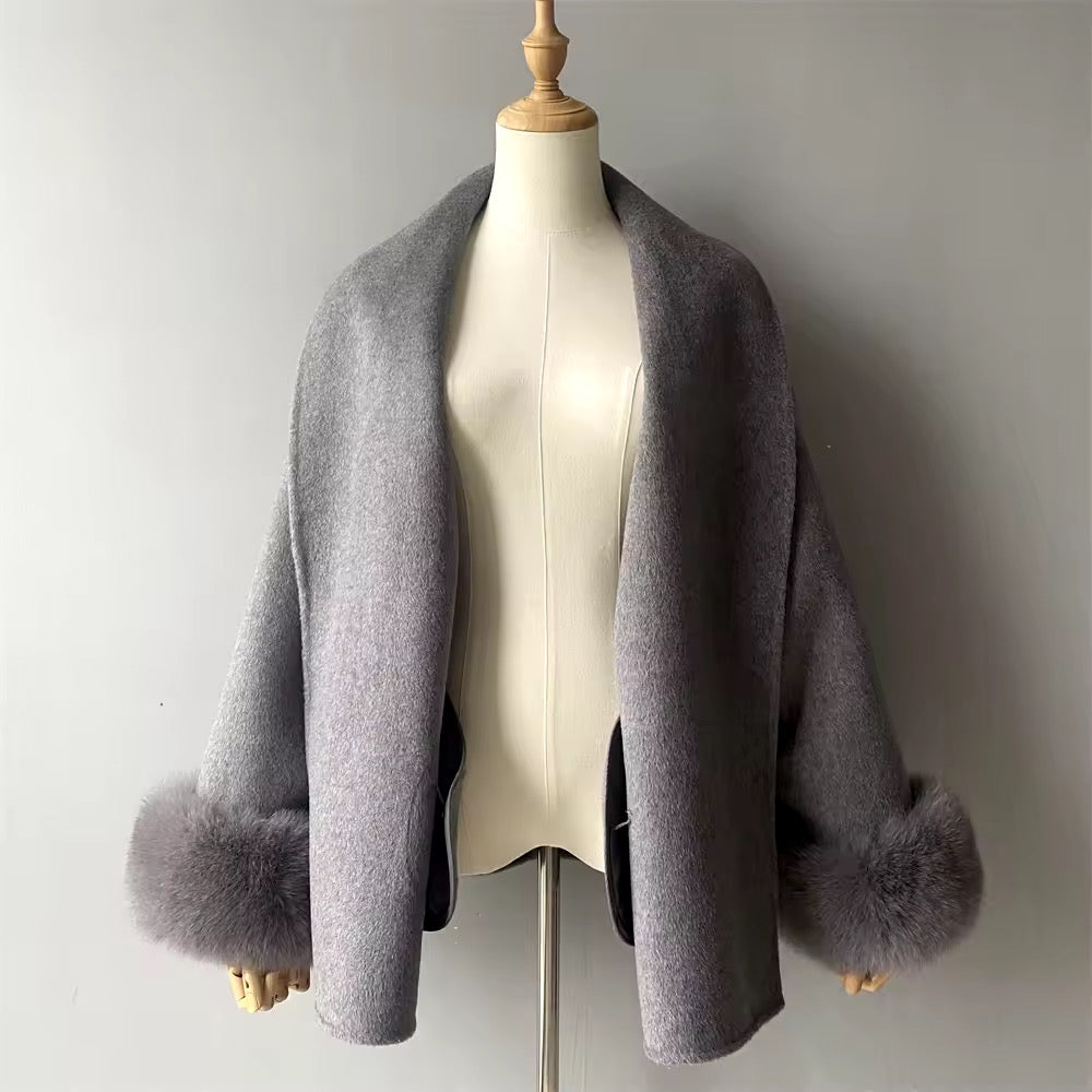 Betsy fur coat- grey