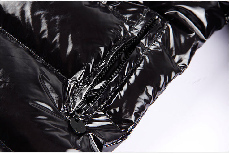 Gia light long down coat- black
