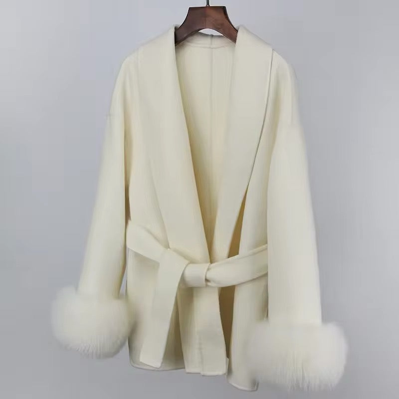 Betsy fur coat- light beige