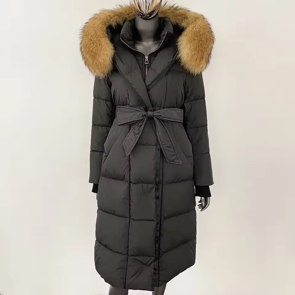 Valeria down coat- black/brown
