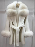 Belinda fur coat plus- beige