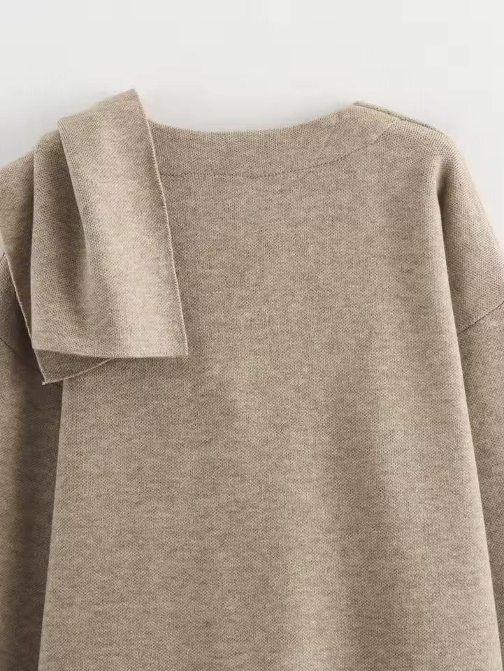 Anais cape- dark beige