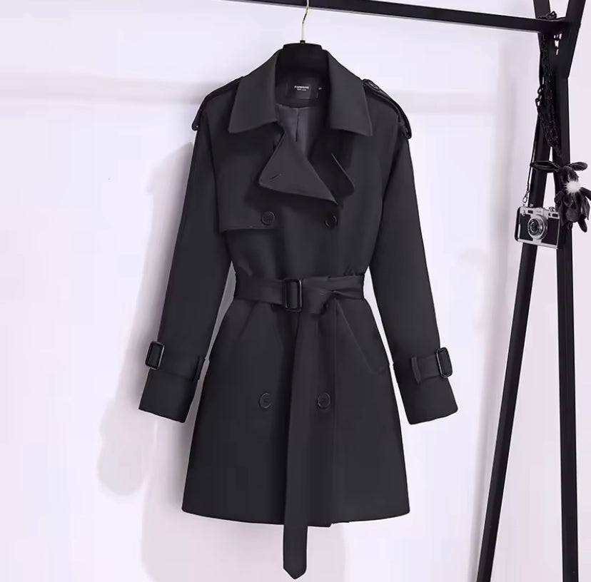 Jenny trench coat- black