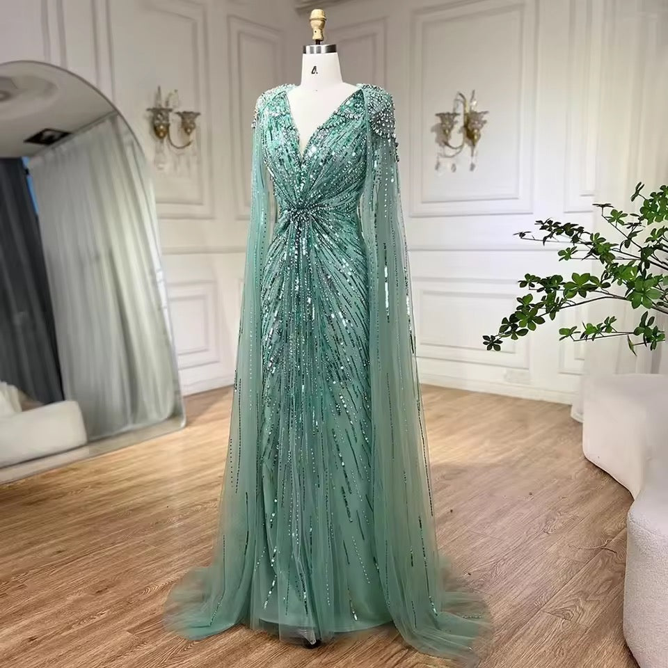 Amalia gown- turquoise