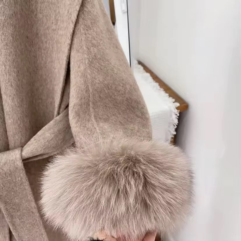 Betsy fur coat- deep beige