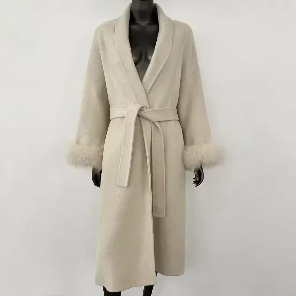 Betsy fur coat- light beige