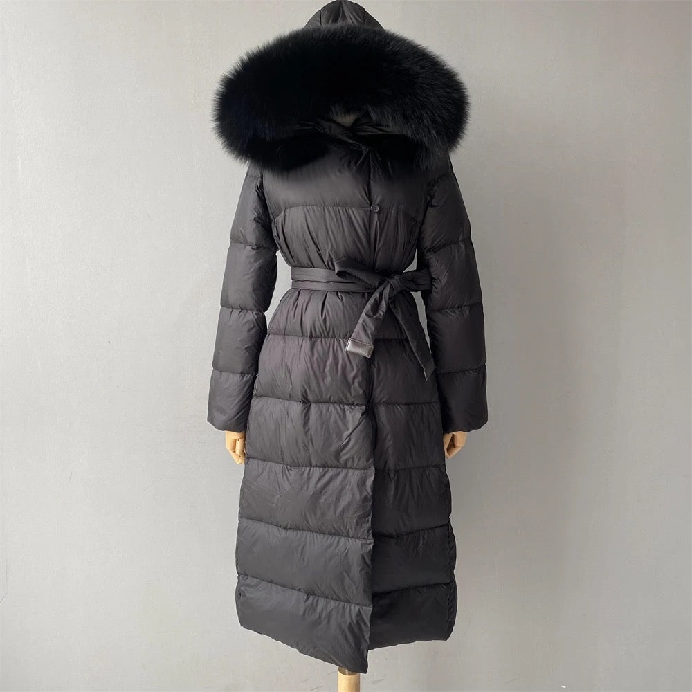 Belle down coat- black