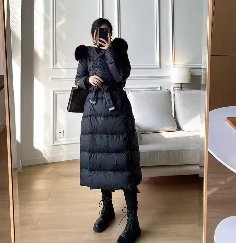 Belle down coat- black