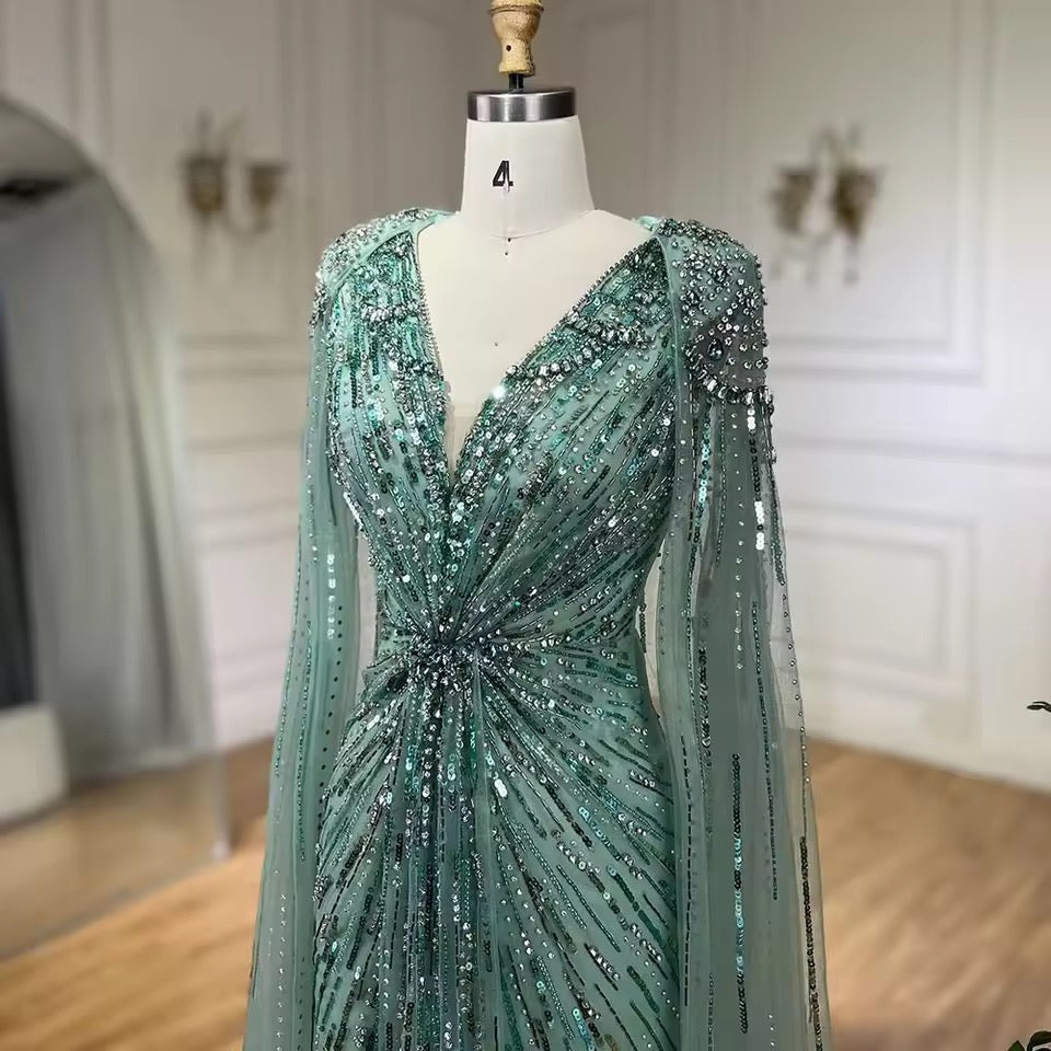 Amalia gown- turquoise