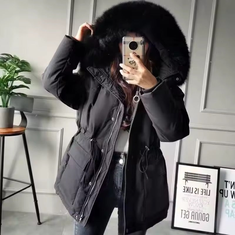 Dina down coat- black