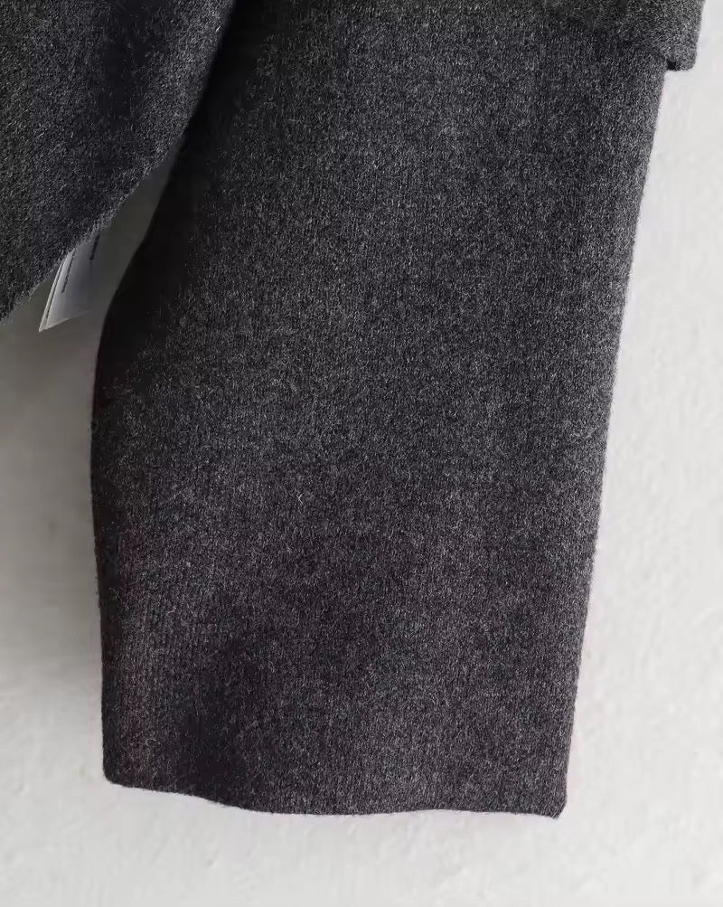 Anais cape- dark grey