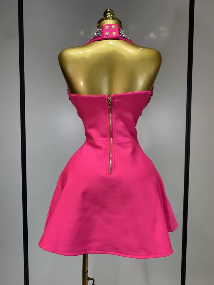 Alessa bandage dress- pink