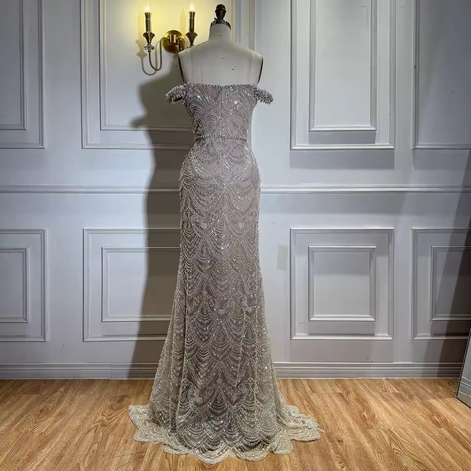 Serena dress- nude