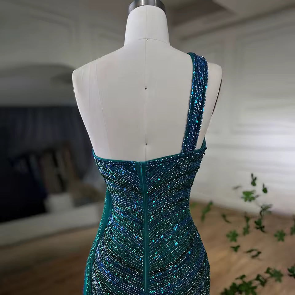 Betsy dress- blue/green