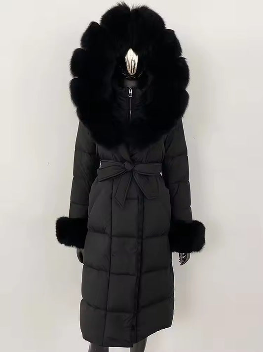 Daphne down coat plus- black