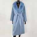 Glinda fur coat- sky blue
