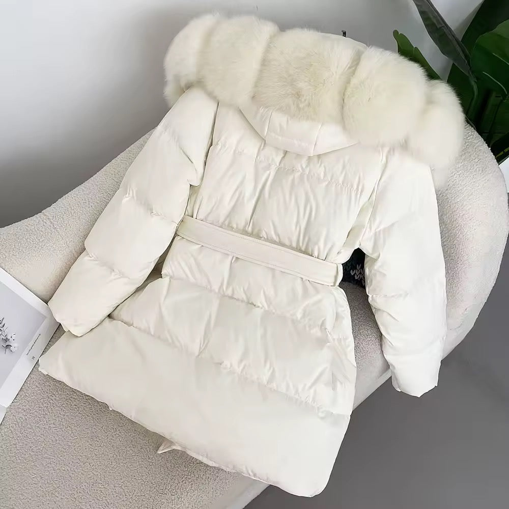 Allison down coat- white