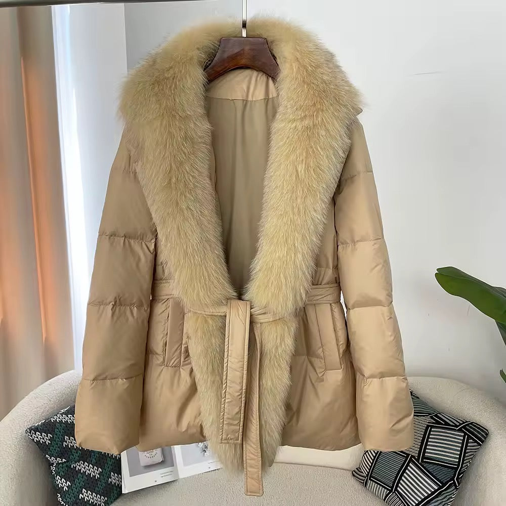 Farrah down jacket- dark beige