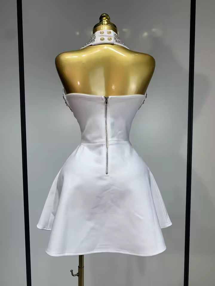 Alessa bandage dress- white