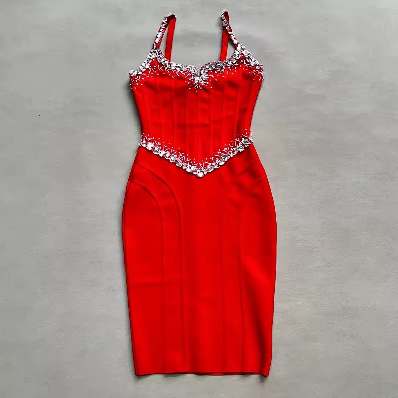 Milania dress- red