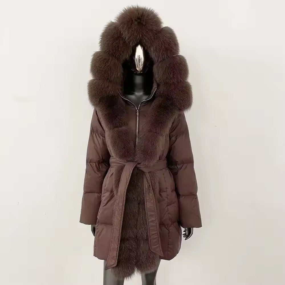 Allison down coat- mauve