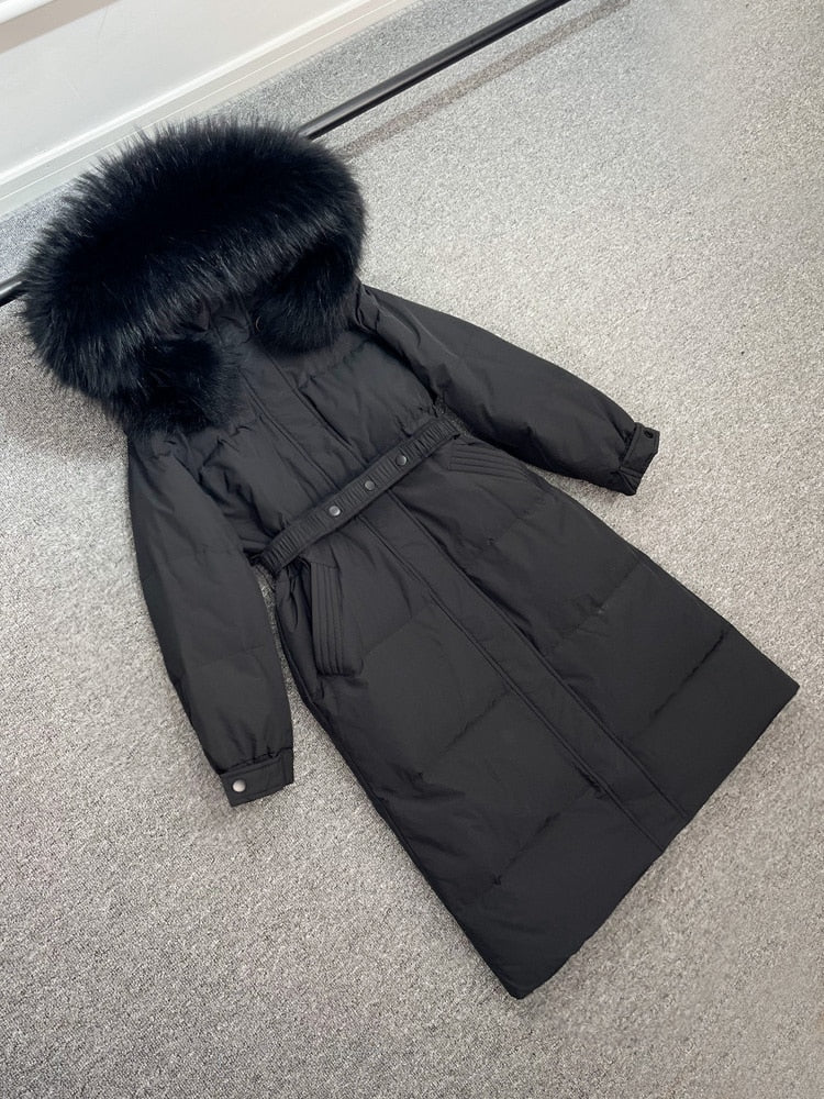 Tessa down coat- black