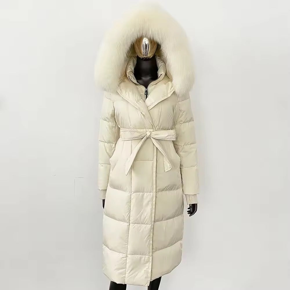 Alexa down coat- white