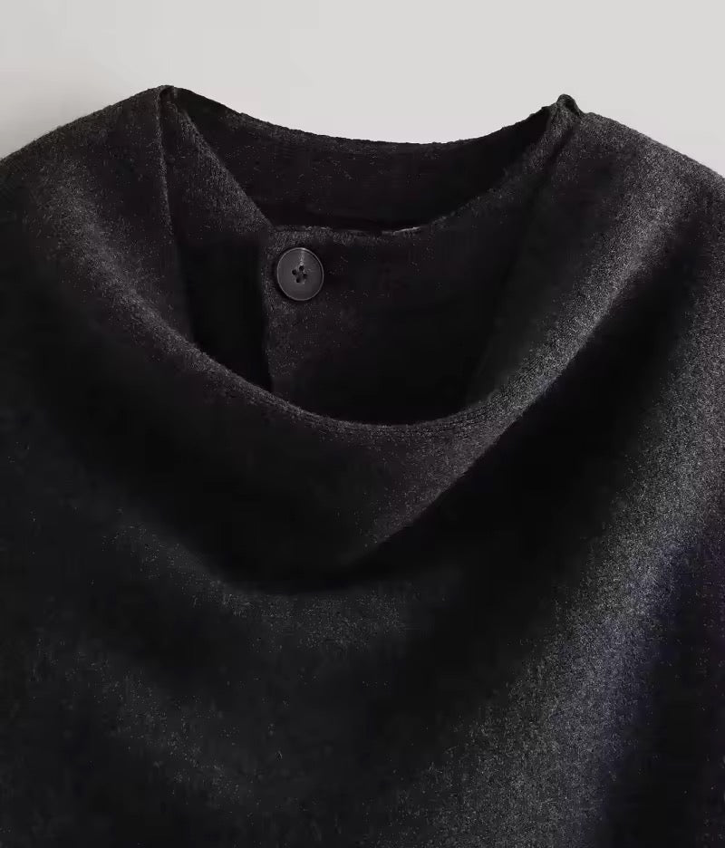 Anais cape- dark grey