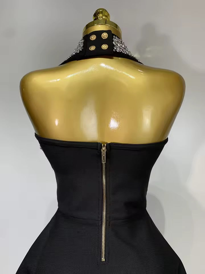 Alessa bandage dress- black