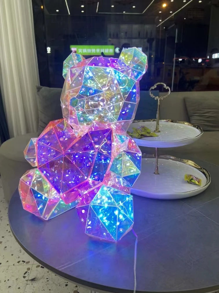 Teddy Bear Light Kids Boys Girls New Year Gift Girlfriend Romantic birthday valentine day gift lamp Colorful Luminous Proposal