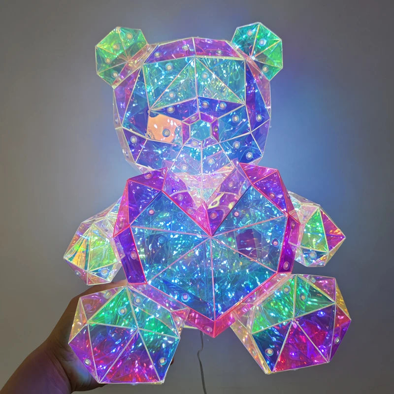 Teddy Bear Light Kids Boys Girls New Year Gift Girlfriend Romantic birthday valentine day gift lamp Colorful Luminous Proposal